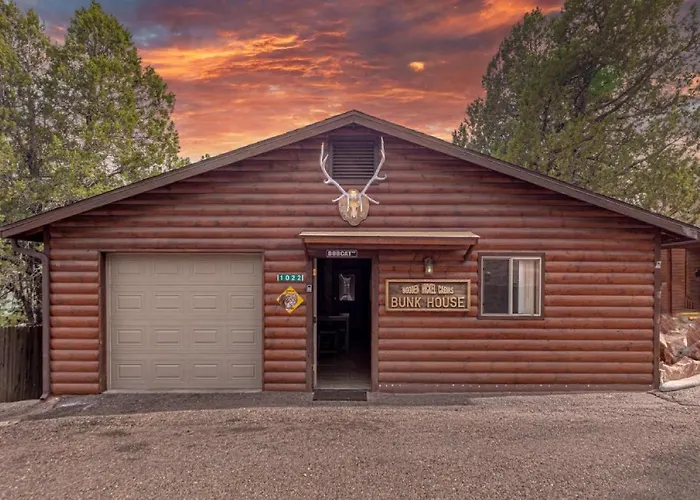 Chalet #6 Bobcat Bunkhouse - Pet Friendly - King Bed - Sleeps 4 Payson